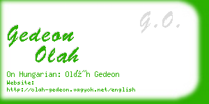 gedeon olah business card